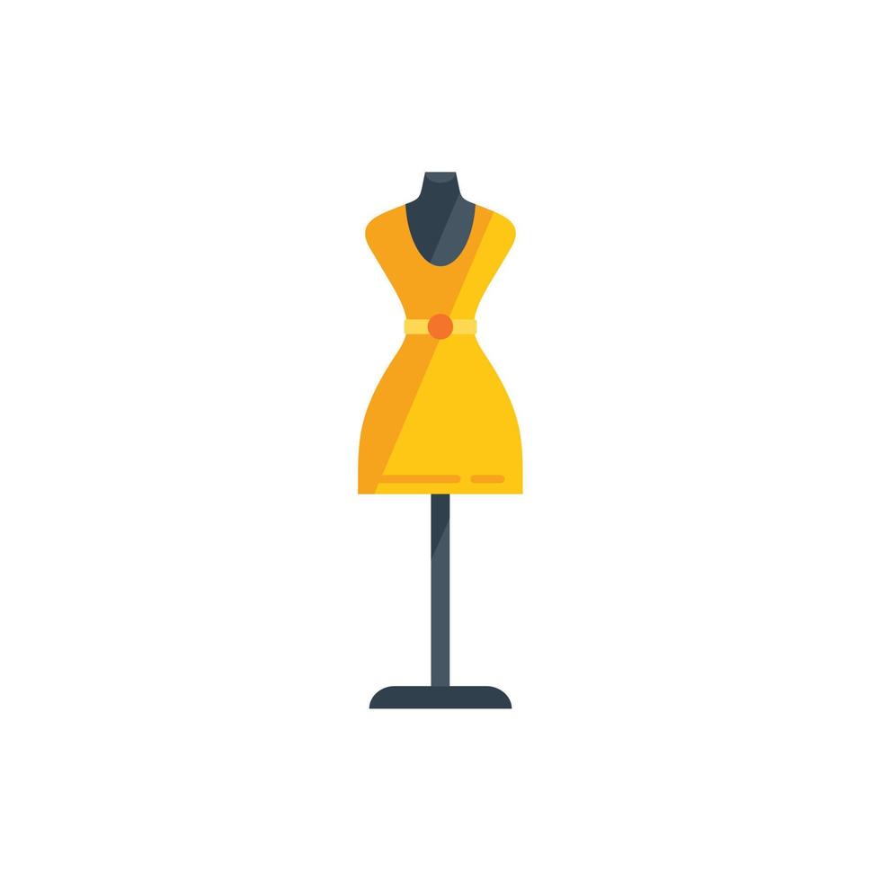 Clothing mannequin icon flat vector. Repair tailor vector