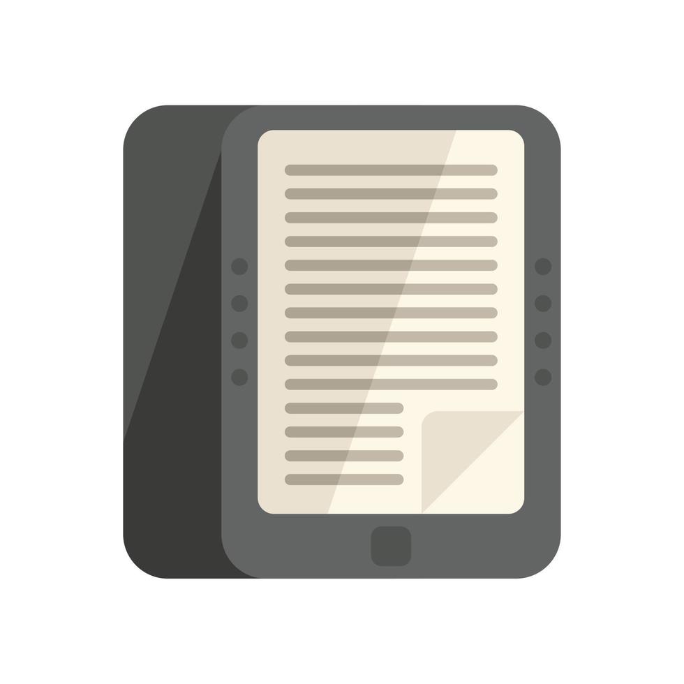 vector plano de icono de libro electrónico web. educación digital