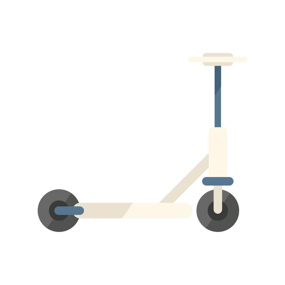 vector plano de icono de bicicleta eléctrica. transporte de scooters