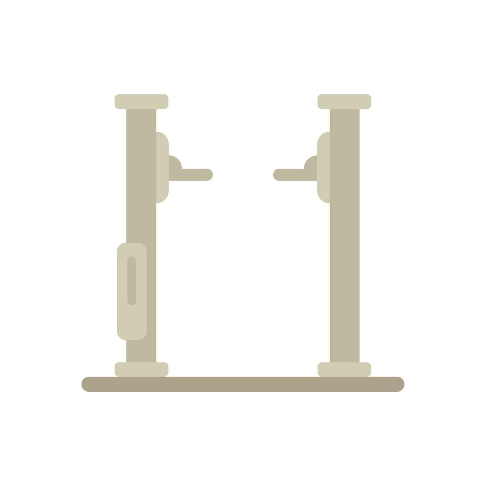 Motor car lift icon flat vector. Auto service vector
