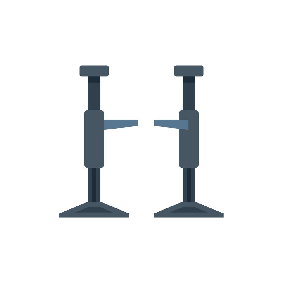 Car lift icon flat vector. Auto service vector