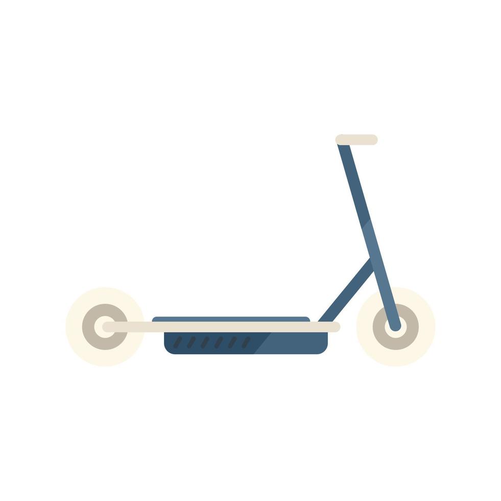 almacenar scooter eléctrico icono vector plano. bicicleta trotinette