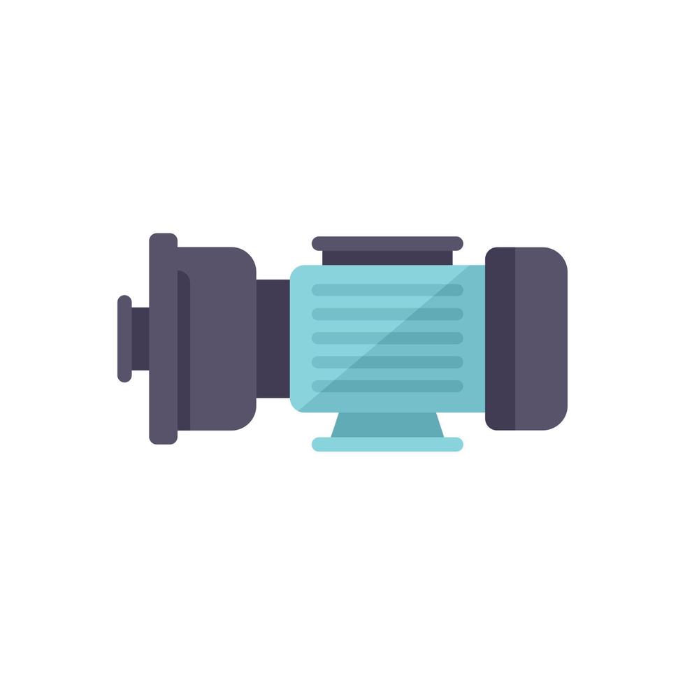 Pool generator icon flat vector. Pump maintenance vector