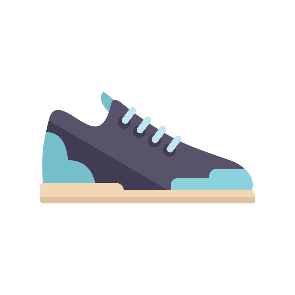 Fashion sneaker icon flat vector. Sport shoe vector