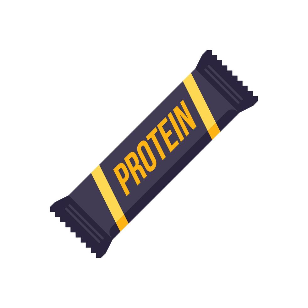 Protein energy icon flat vector. Sport nutrition vector