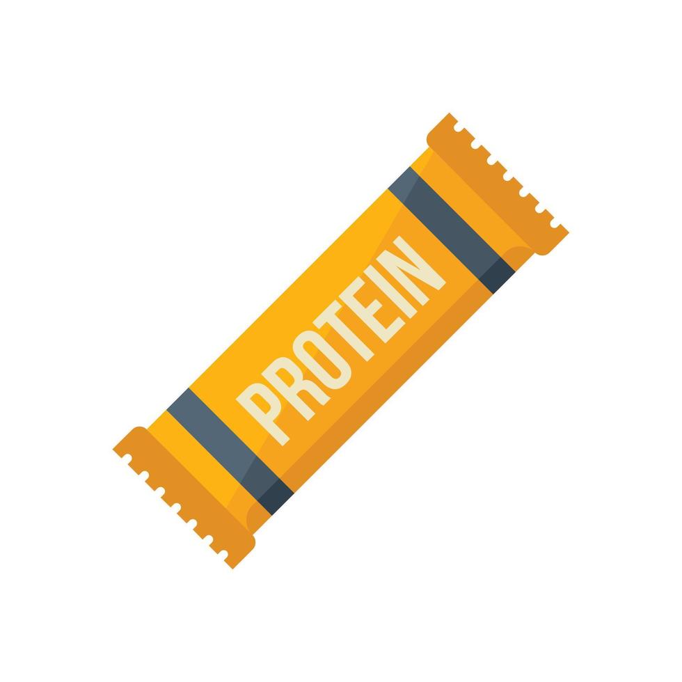 Muscle protein icon flat vector. Sport bar vector