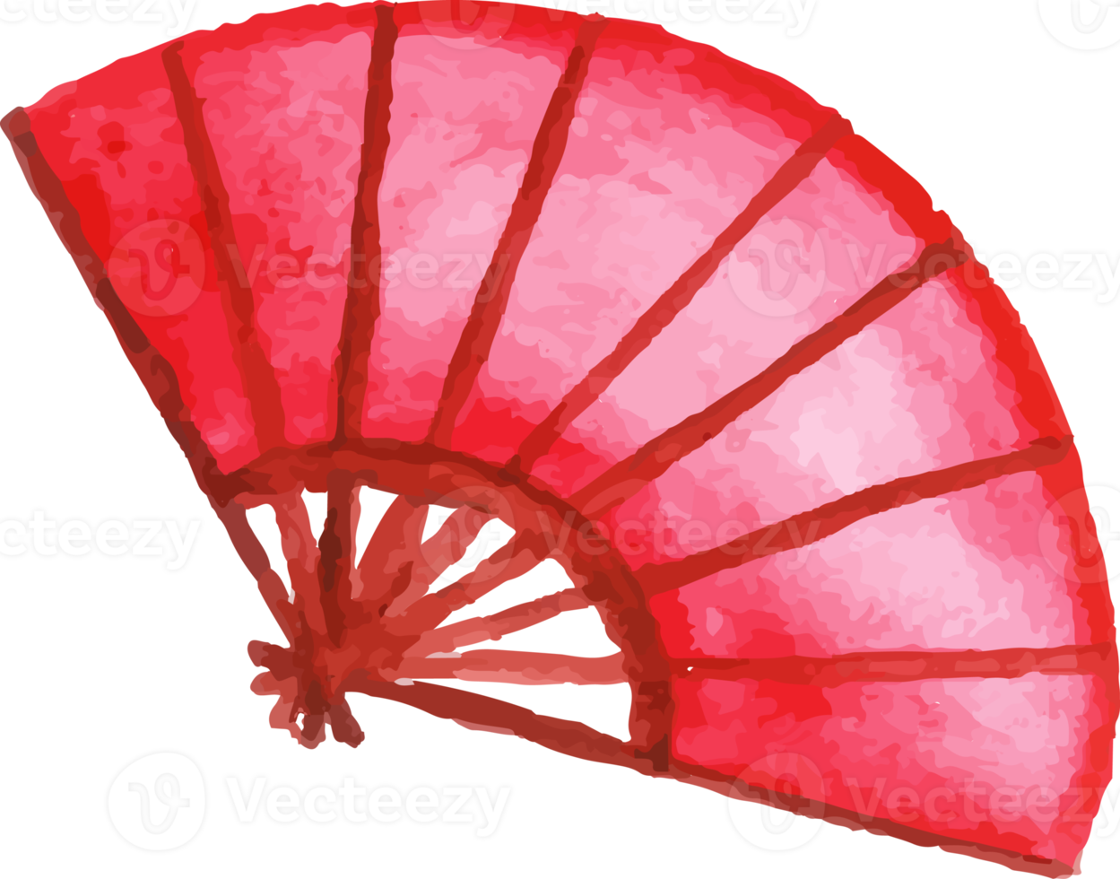 Free watercolor chinese fan 17335412 PNG with Transparent Background