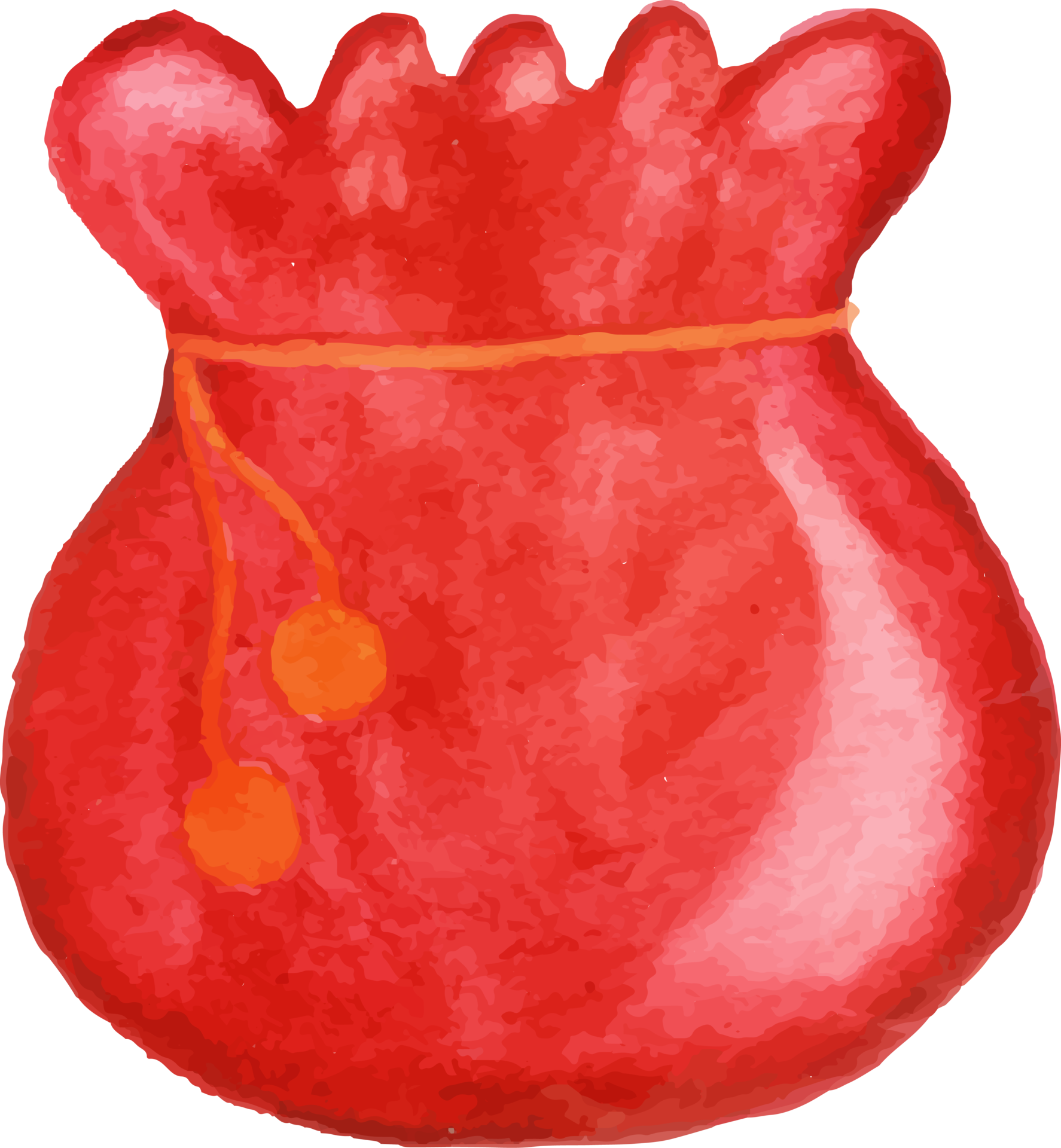 free-watercolor-chinese-money-bag-illustration-17335415-png-with