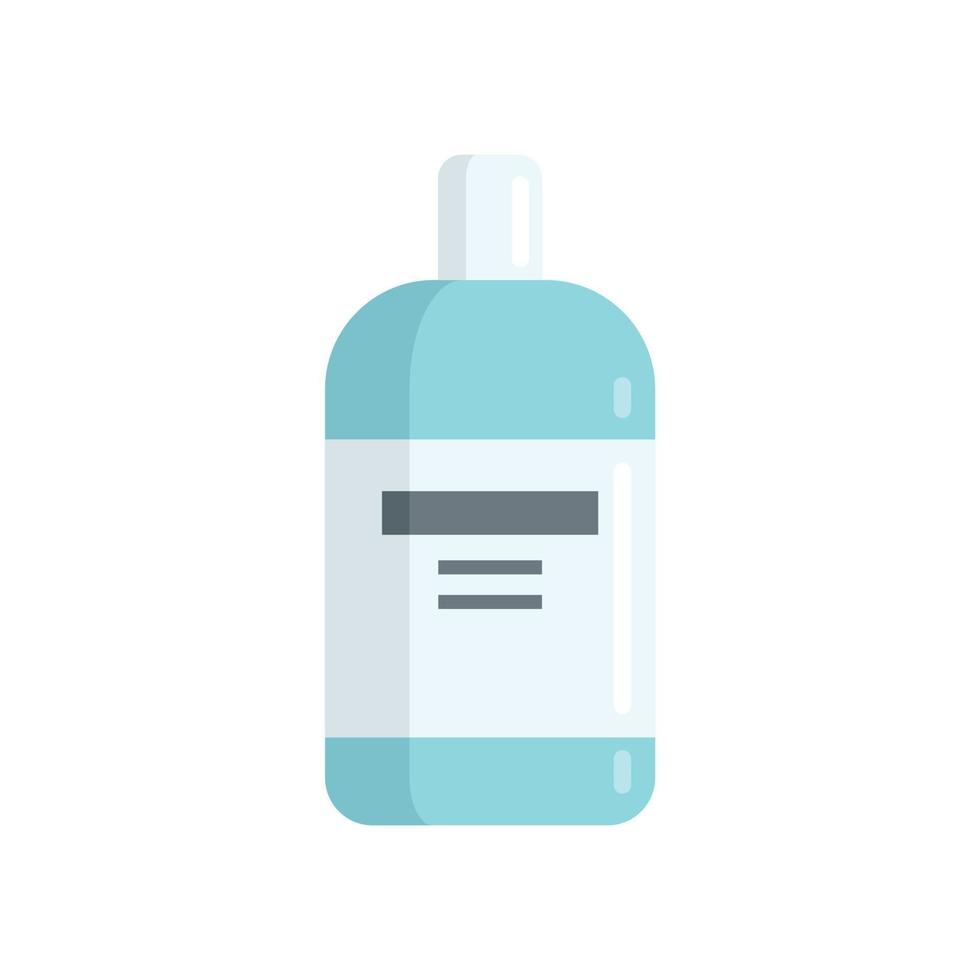 Dental mouthwash icon flat vector. Tooth product vector