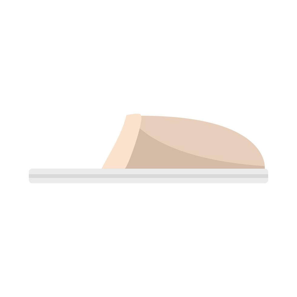 Room slipper icon flat vector. Sandal footwear vector