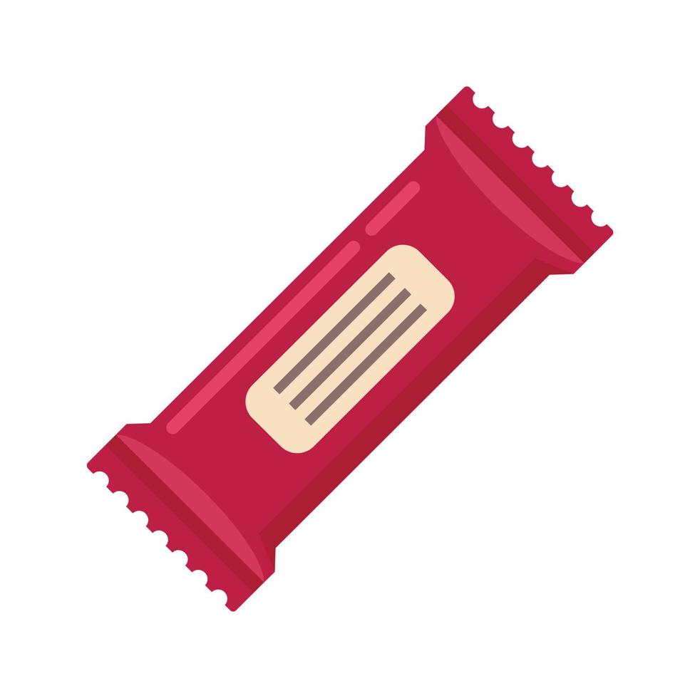 deporte snack bar icono vector plano. comida de granola