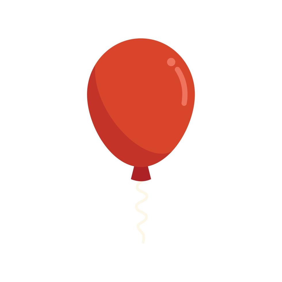 Surprise balloon icon flat vector. Gift present vector