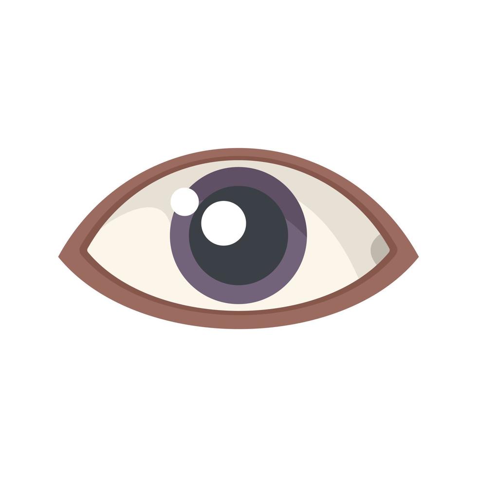 Eye icon flat vector. Eyeball sight vector