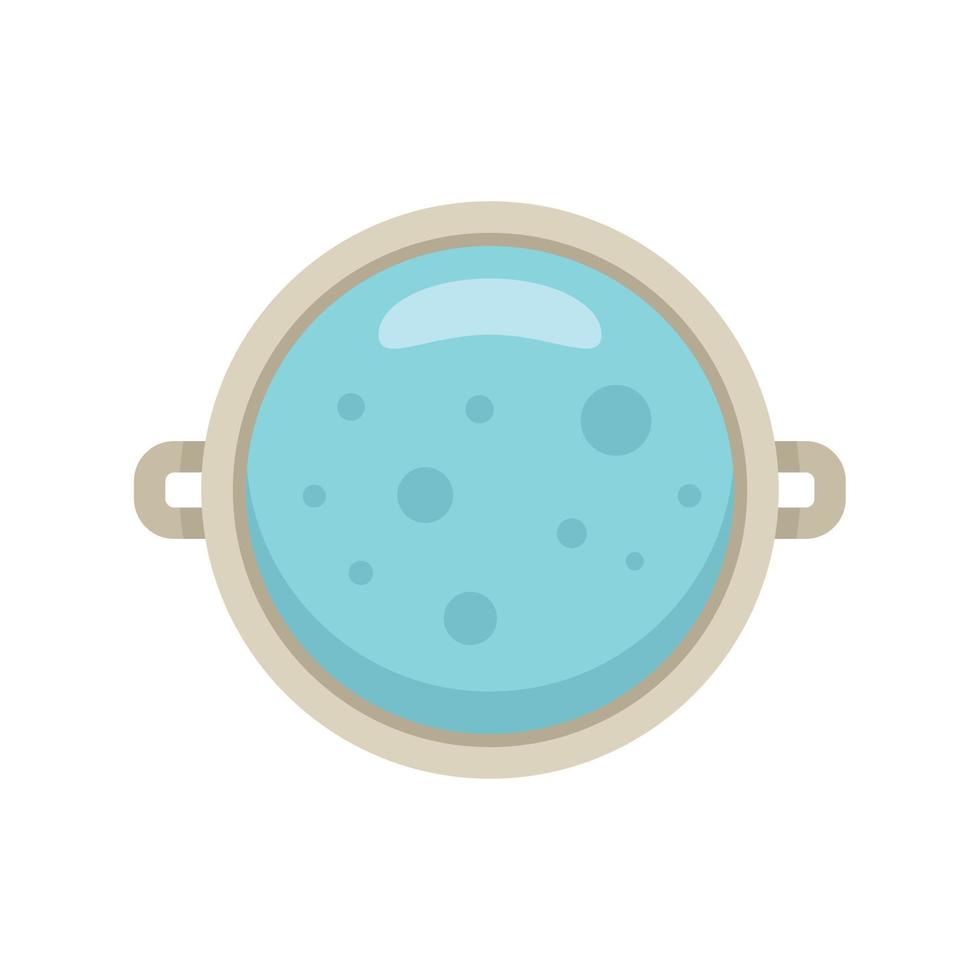 Icono de cuidado de agua de baño de pies vector plano. spa de pies