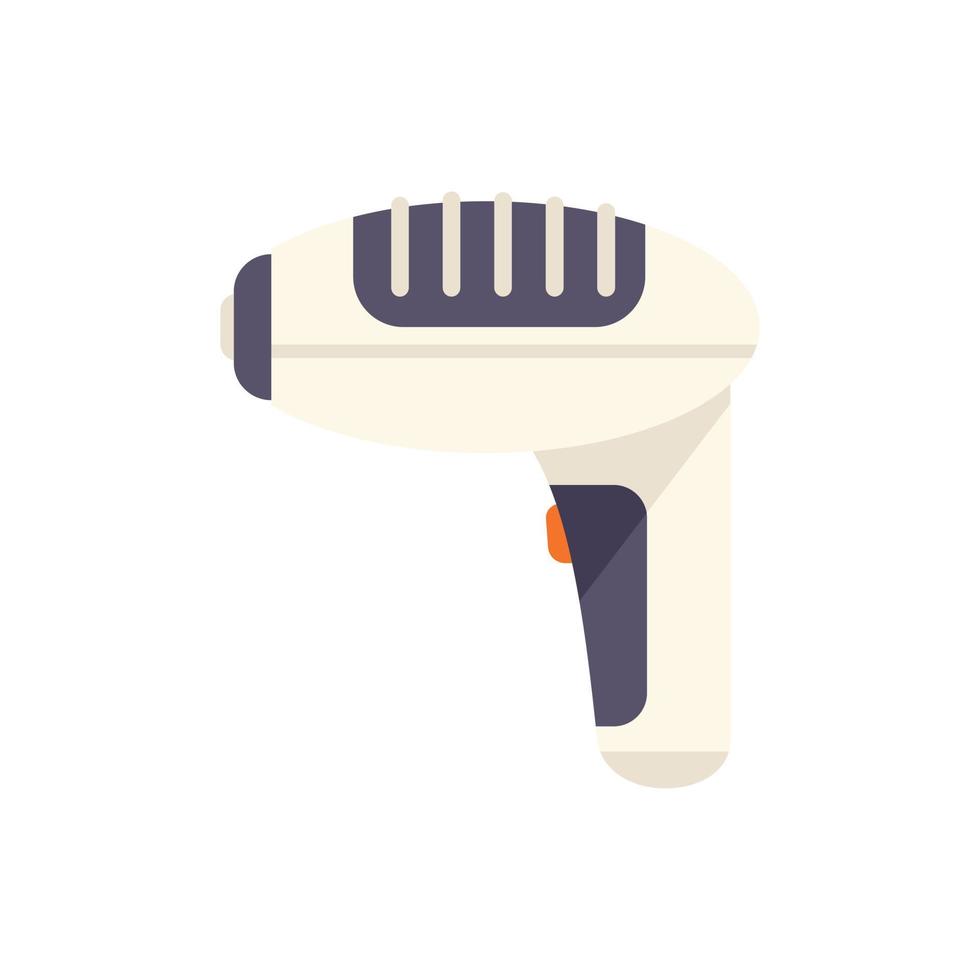 Wax gun icon flat vector. Hair removal vector
