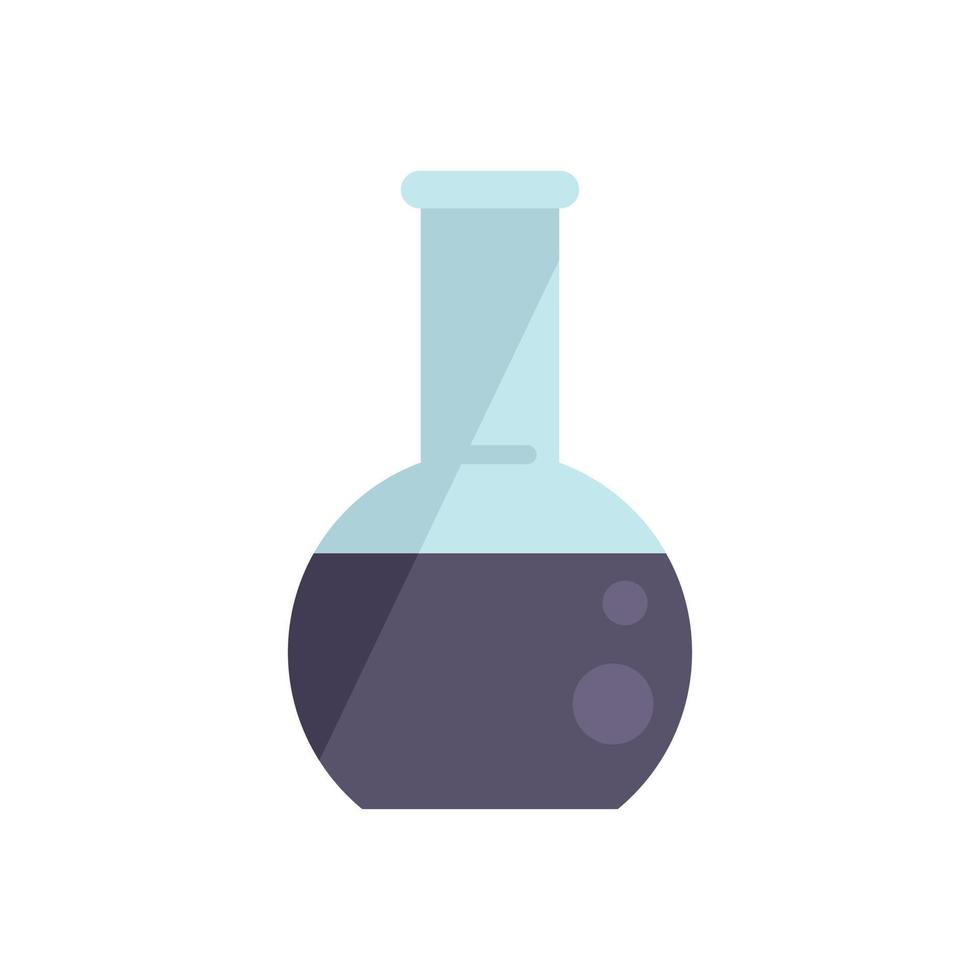 Oil flask icon flat vector. Global earth vector