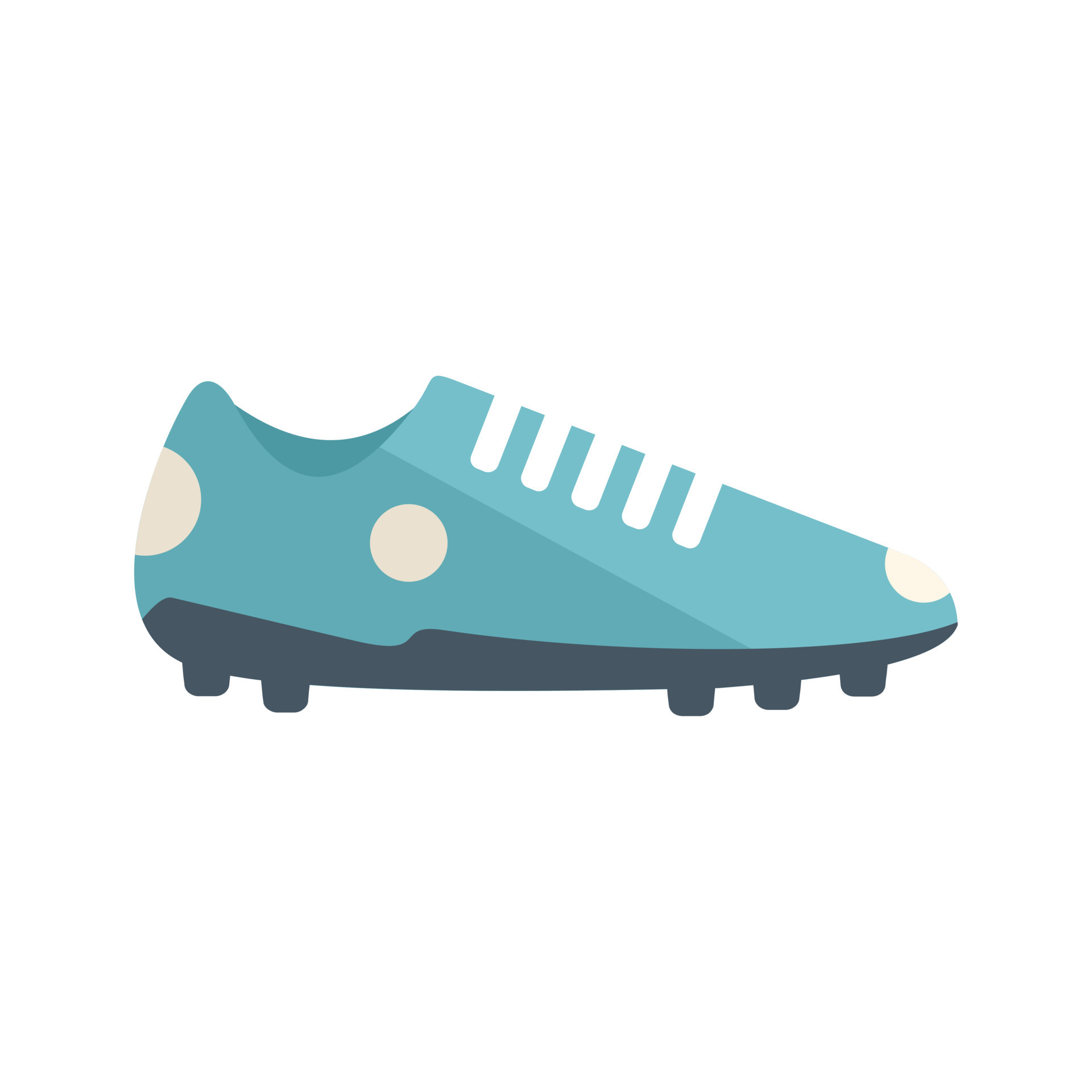Football boot icon flat vector. Sport shoe 17336066 Vector Art at Vecteezy