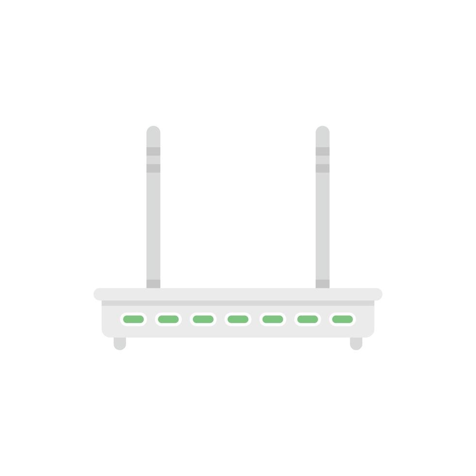 Router modem icon flat vector. Wifi internet vector