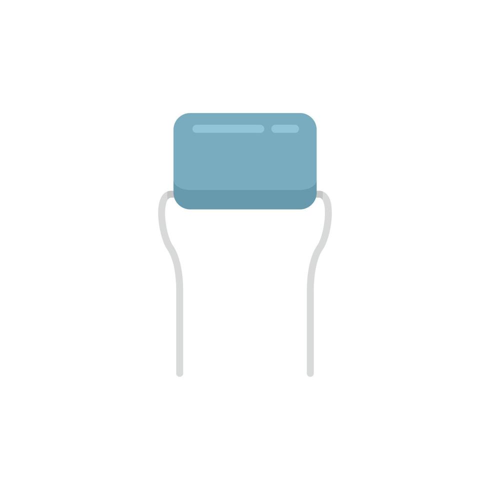 Anode diode icon flat vector. Semiconductor component vector