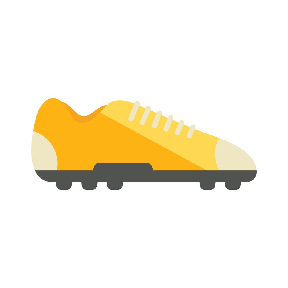 vector plano de icono de picos de bota de fútbol. zapato de futbol