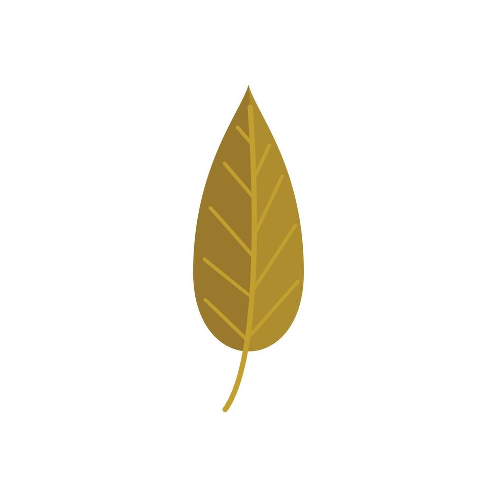 Fall leaf icon flat vector. Autumn tree vector