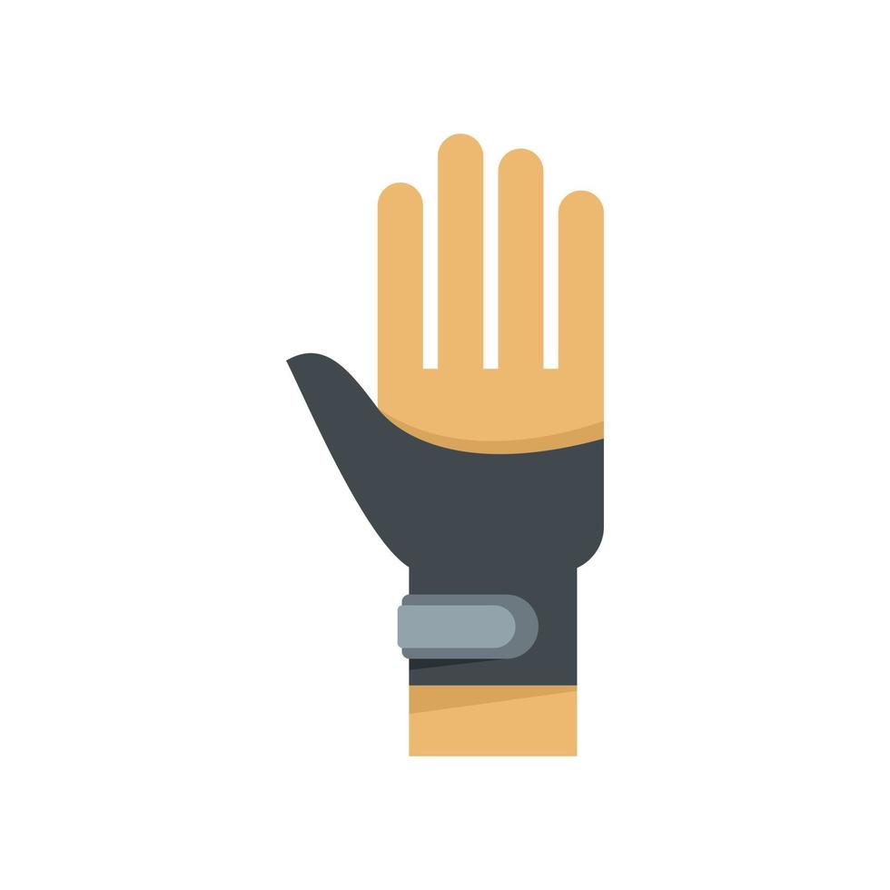 Arm bandage icon flat vector. Hand injury vector