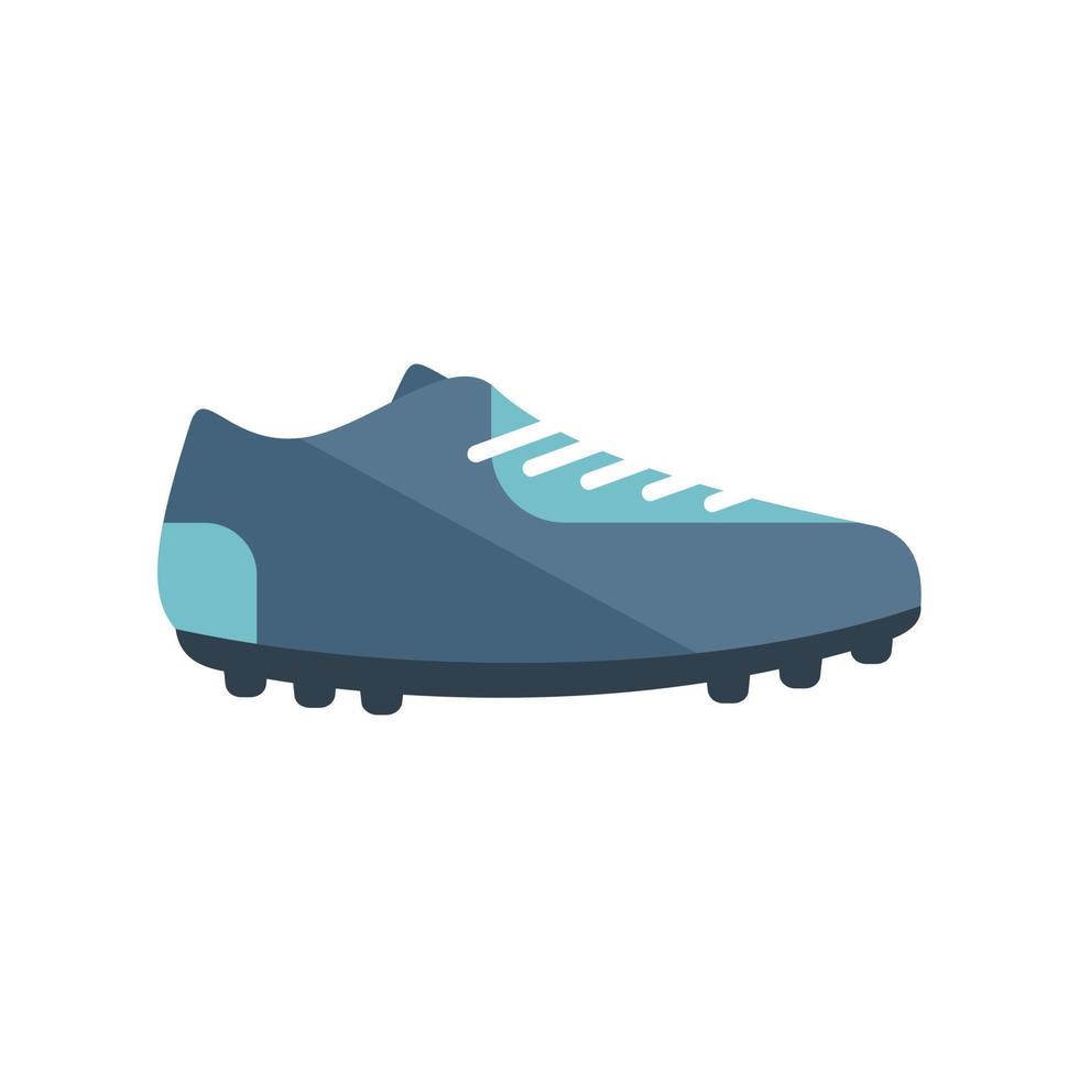 vector plano de icono de par de arranque. zapato de fútbol