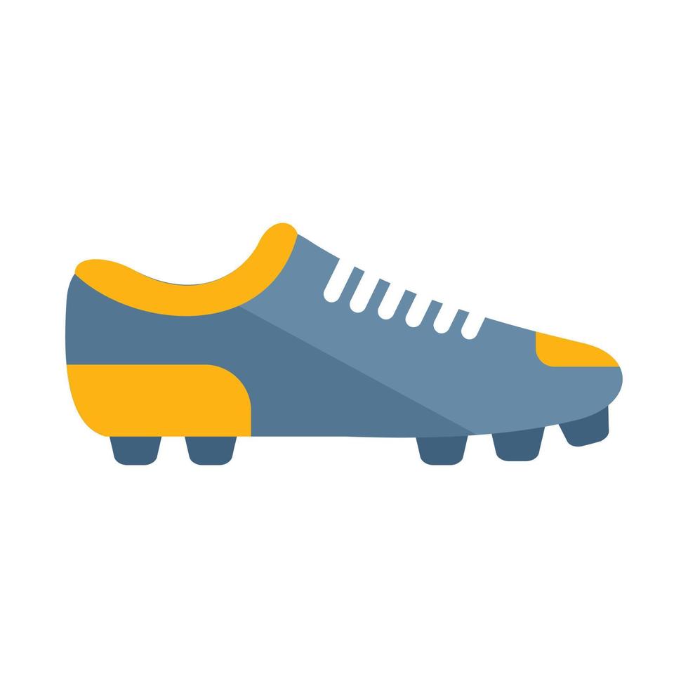 vector plano de icono de arranque en ejecución. zapato de fútbol