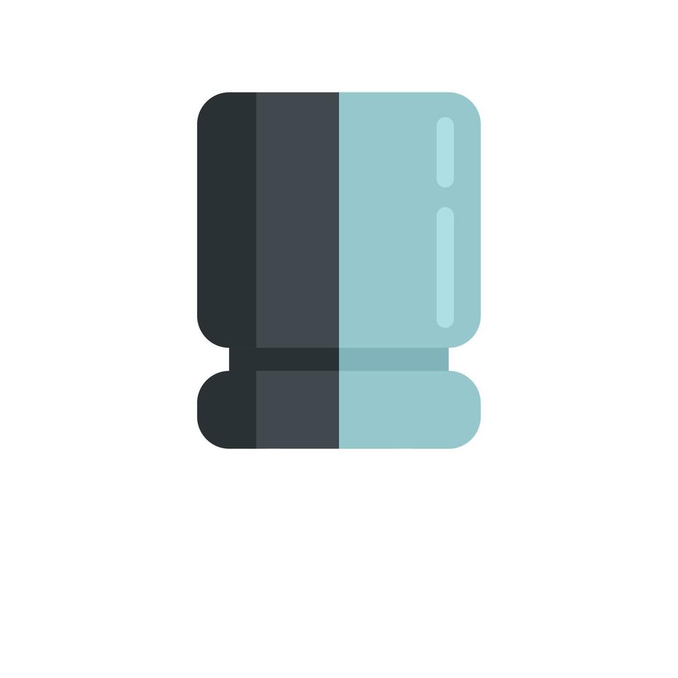 Resistance capacitor icon flat vector. Diode chip vector