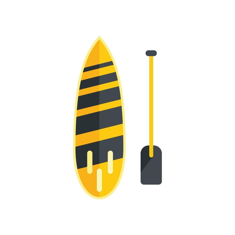 sup vector plano de icono de tabla de surf. paleta de tabla