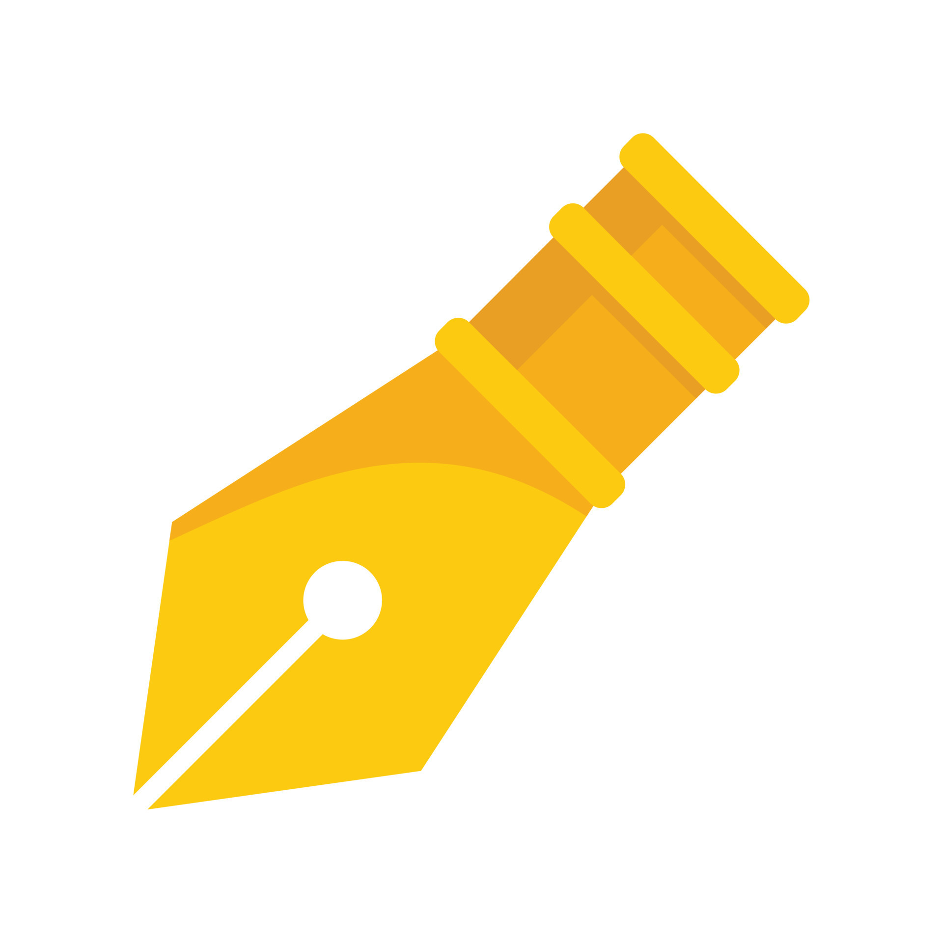 Gold nib icon flat vector. Ink tool 17336421 Vector Art at Vecteezy