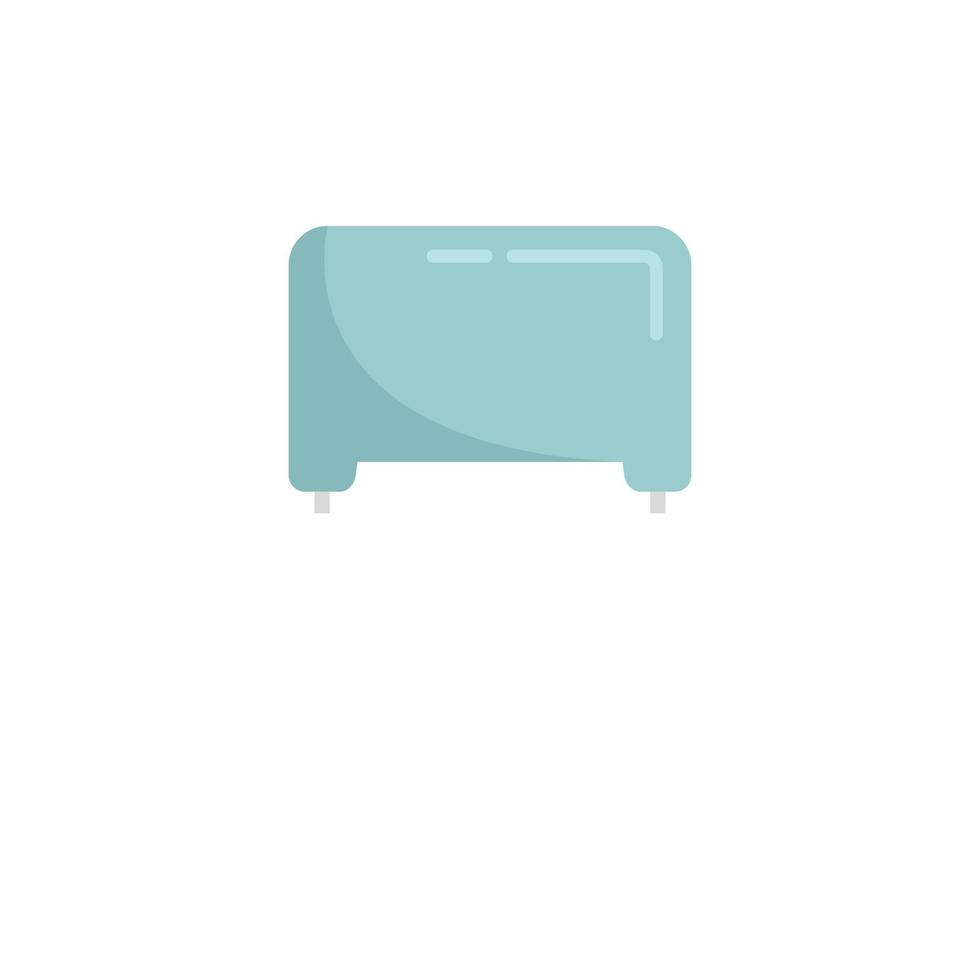 Current capacitor icon flat vector. Circuit resistor vector
