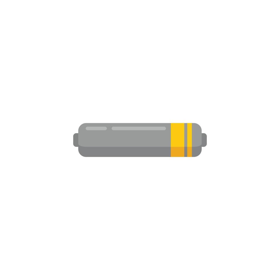 Electronic capacitor icon flat vector. Component resistor vector