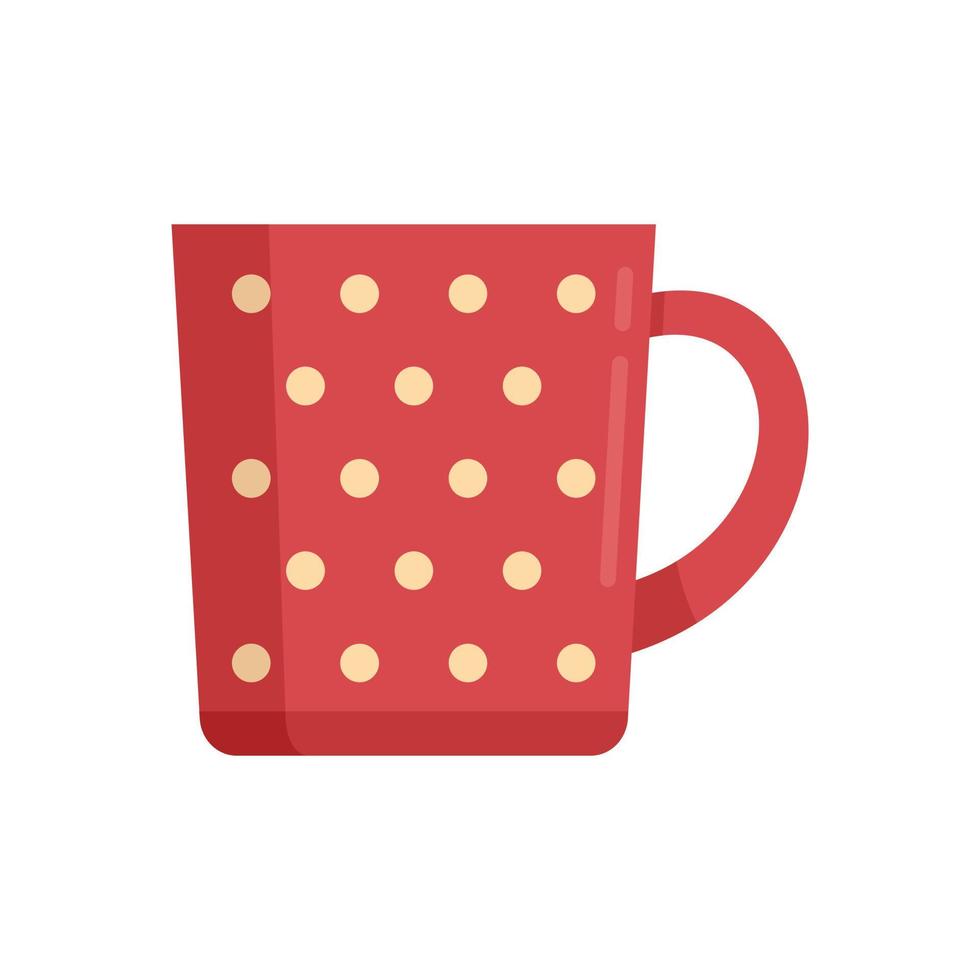 Espresso mug icon flat vector. Coffee cup vector