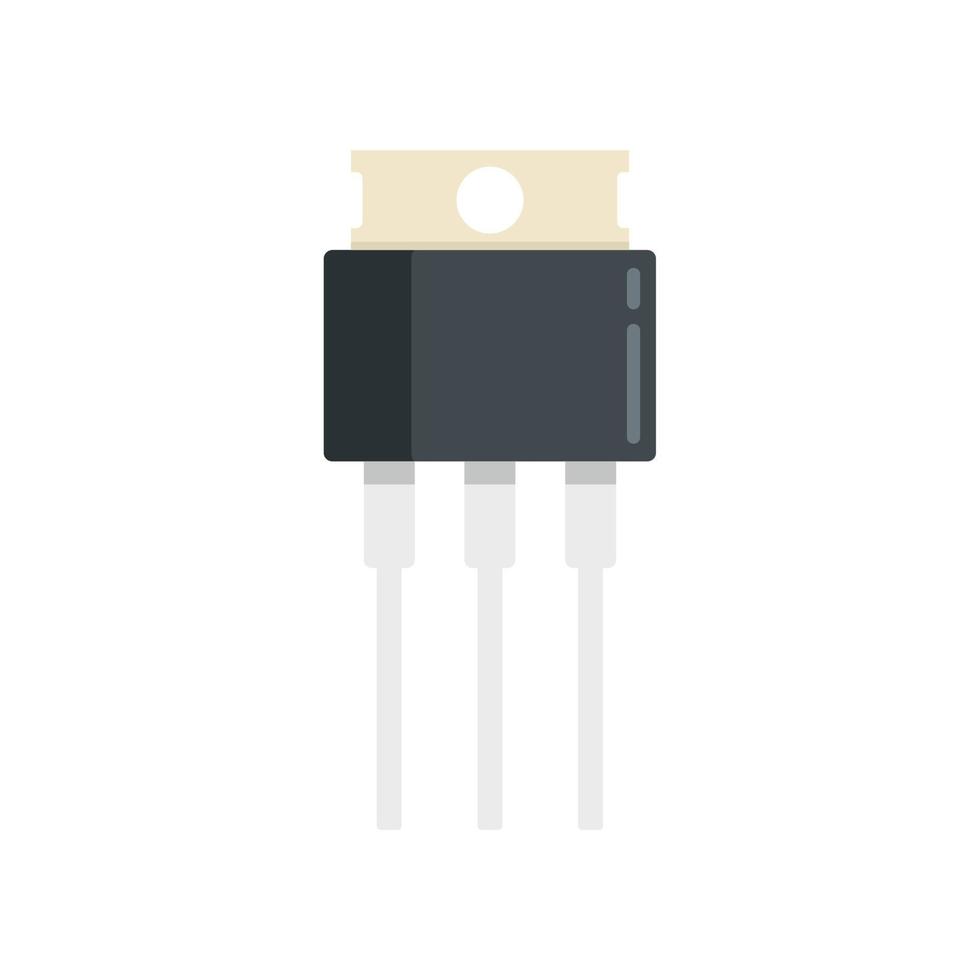 Voltage diode icon flat vector. Electric regulator vector