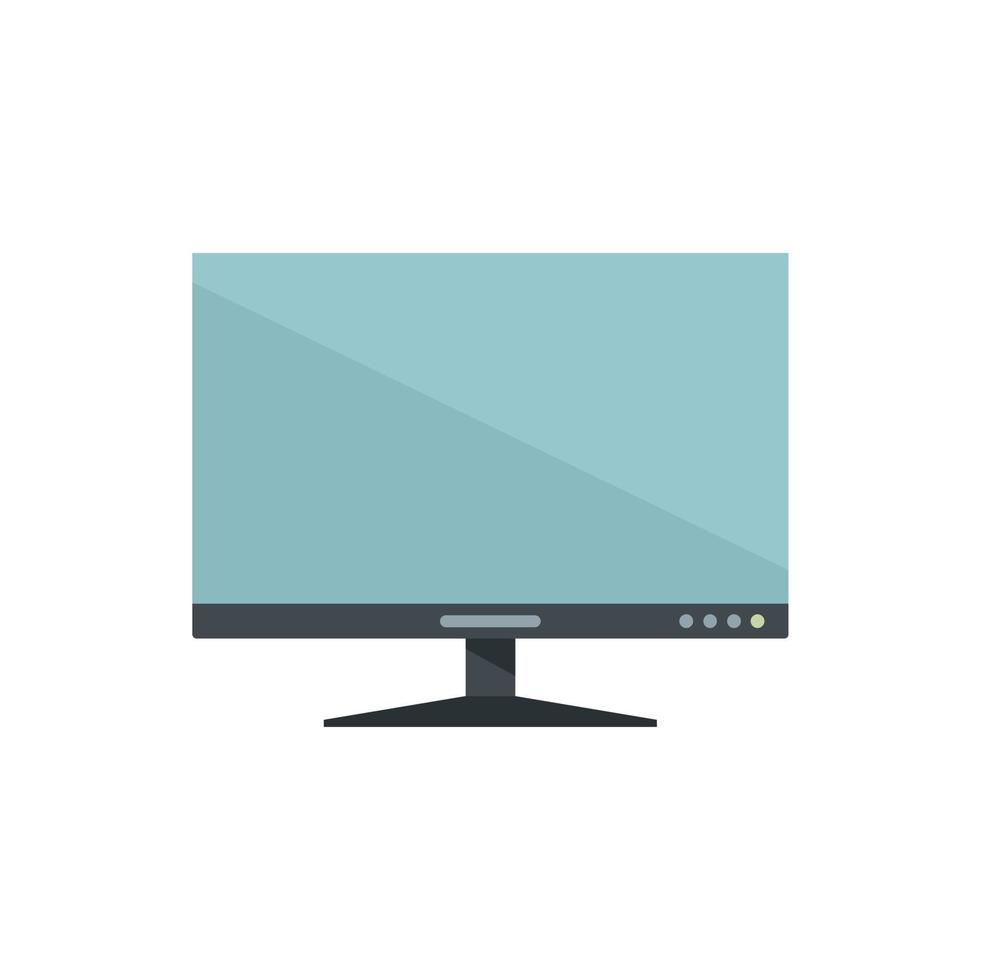 Frameless monitor icon flat vector. Computer screen vector