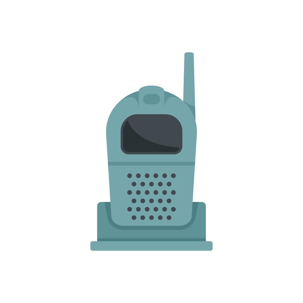 Babyphone icon flat vector. Radio monitor vector