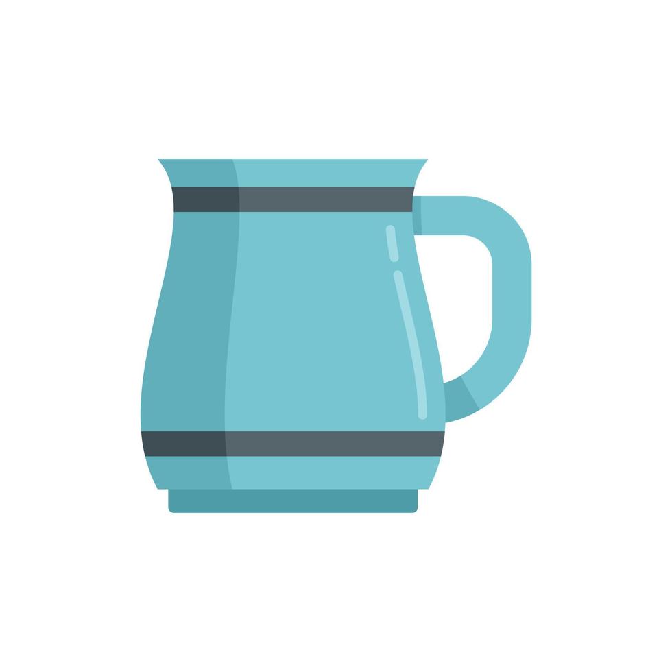 Coffee mug icon flat vector. Hot cup vector