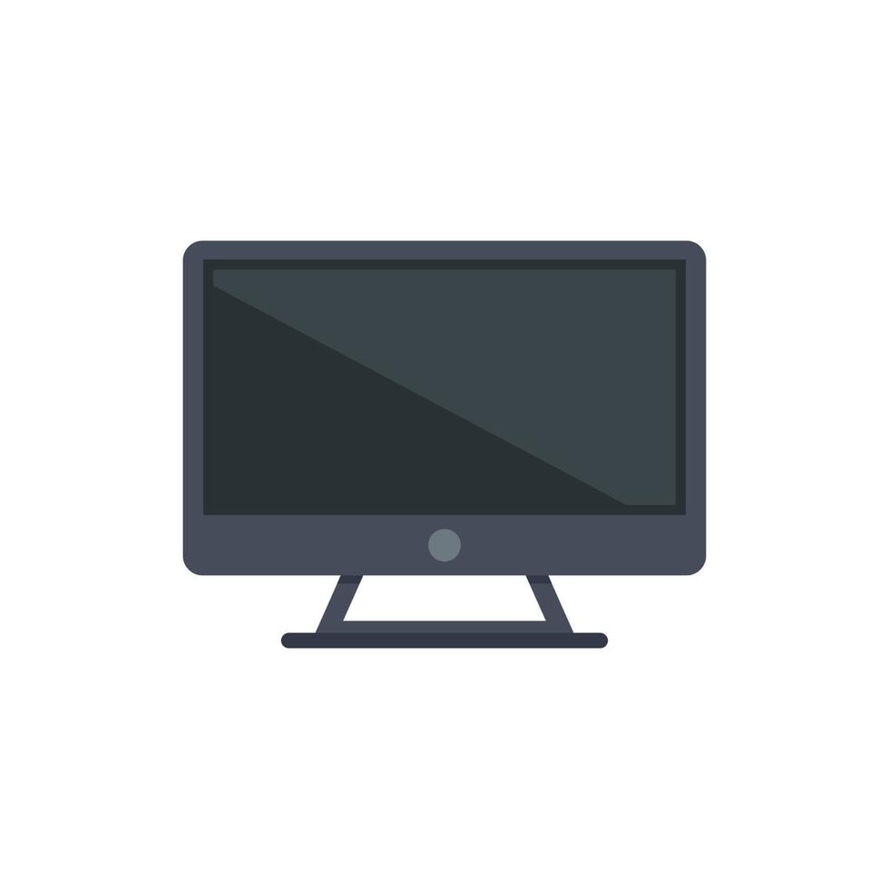 vector plano de icono de monitor de Internet. pantalla de la computadora