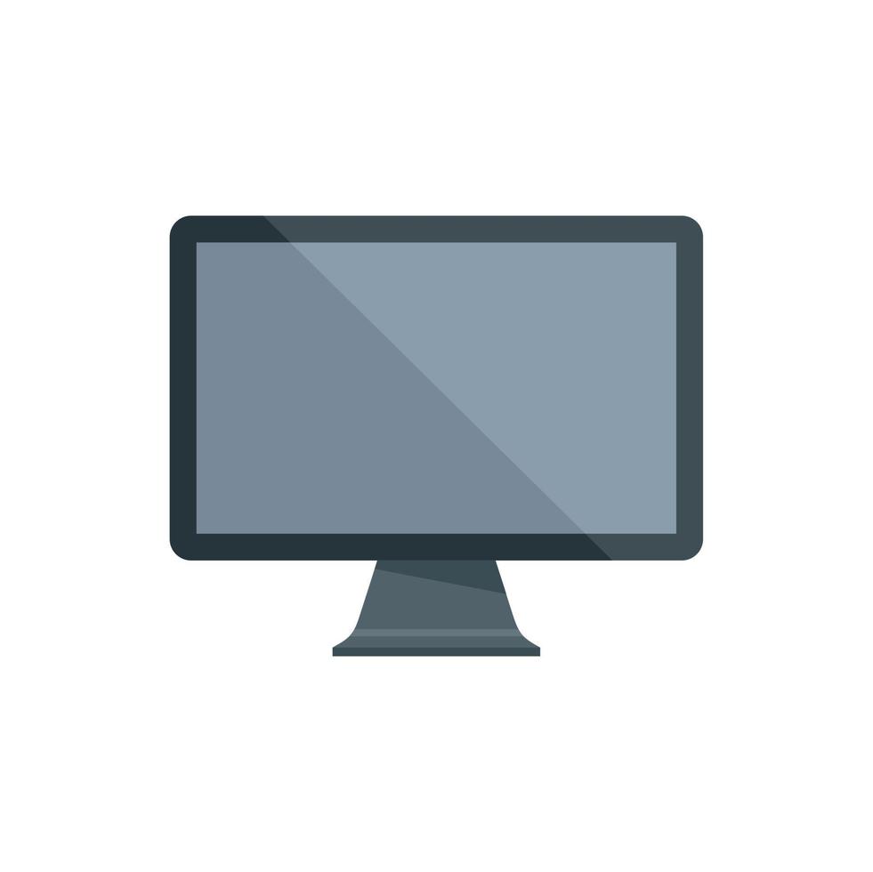 Modern display icon flat vector. Computer screen vector