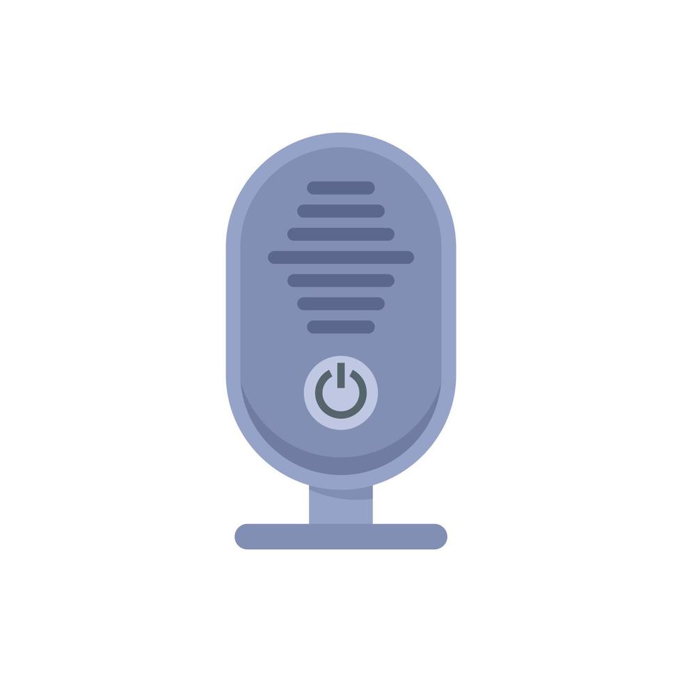 Radio baby monitor icon flat vector. Rattle toy vector