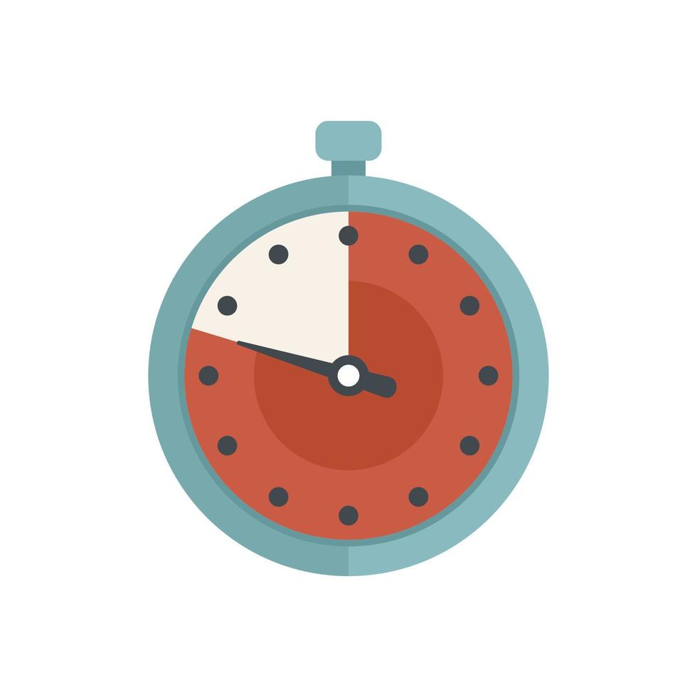 Second stopwatch icon flat vector. Watch timer vector