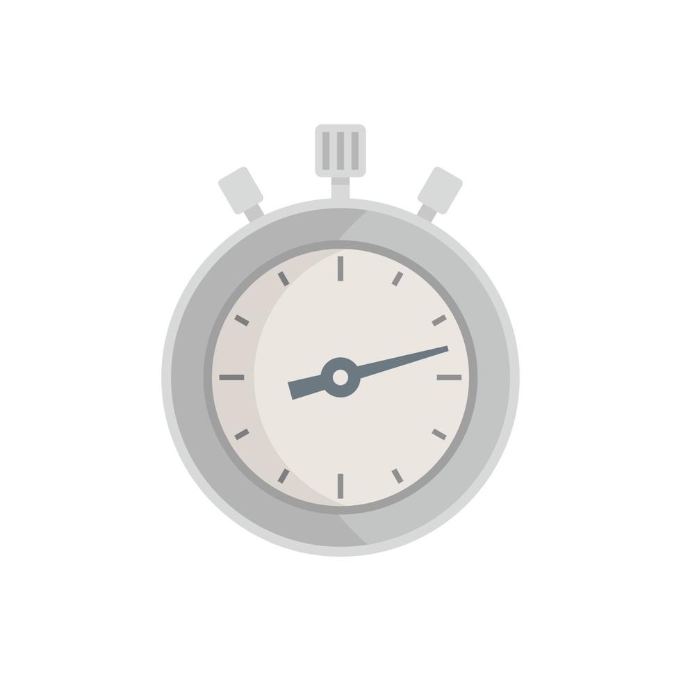 Stopwatch deadline icon flat vector. Watch clock vector