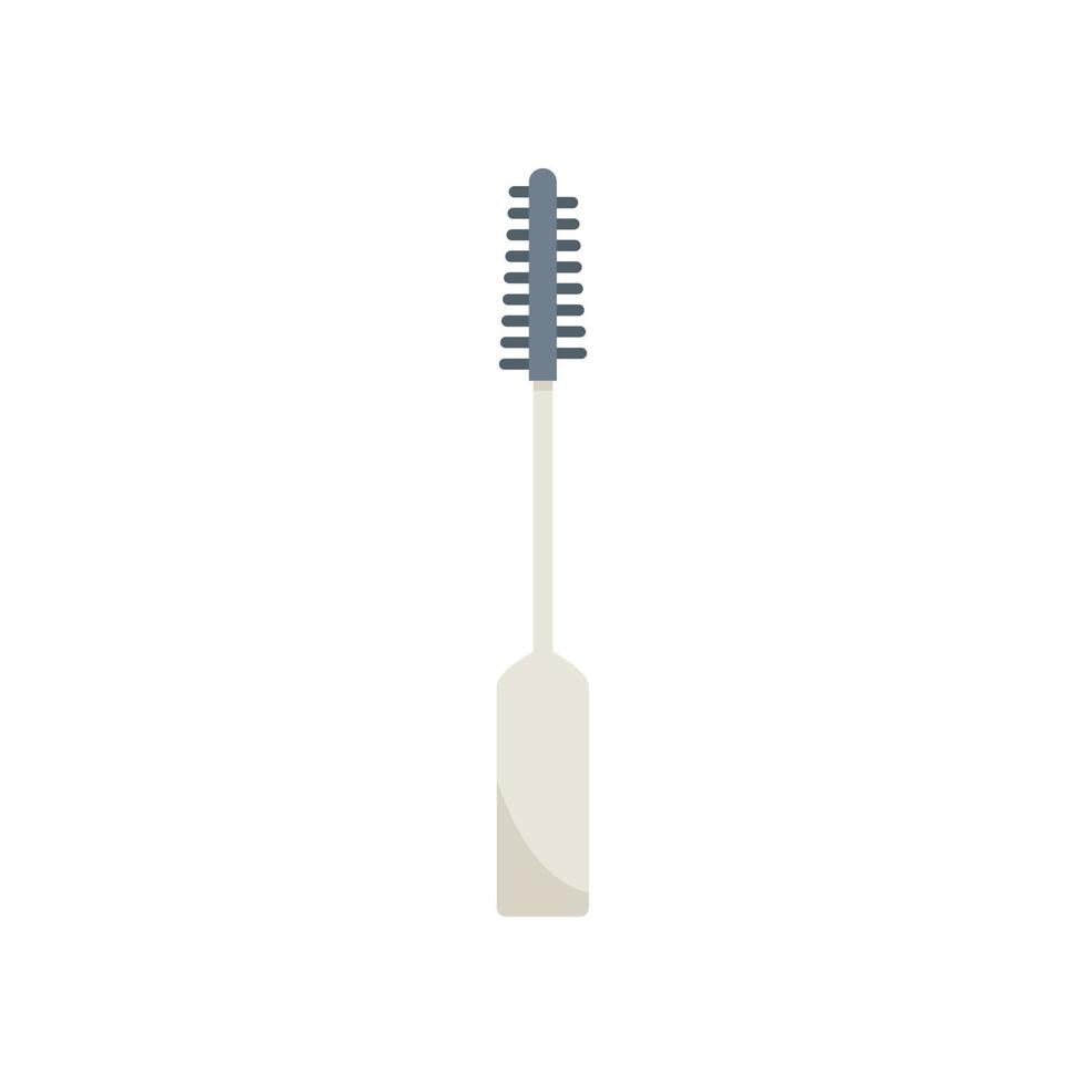 Brush toothpick icon flat vector. Tooth pick vector