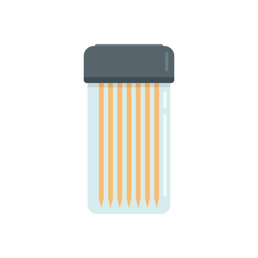 Cutlery toothpick icon flat vector. Tooth stick vector