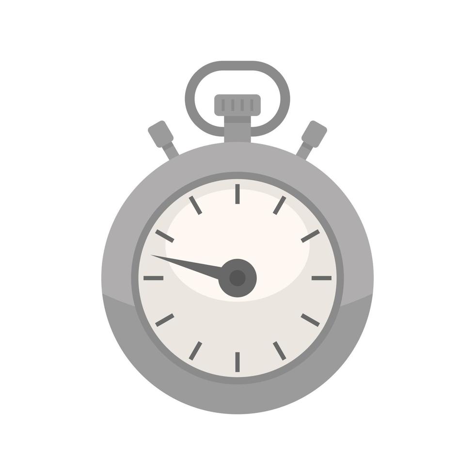 Countdown timer icon flat vector. Stopwatch clock vector