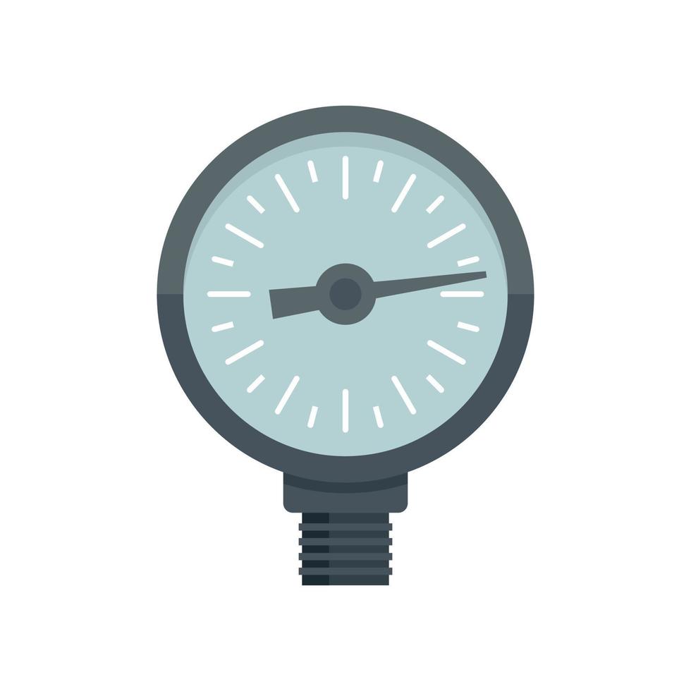 Bar manometer icon flat vector. Control device vector