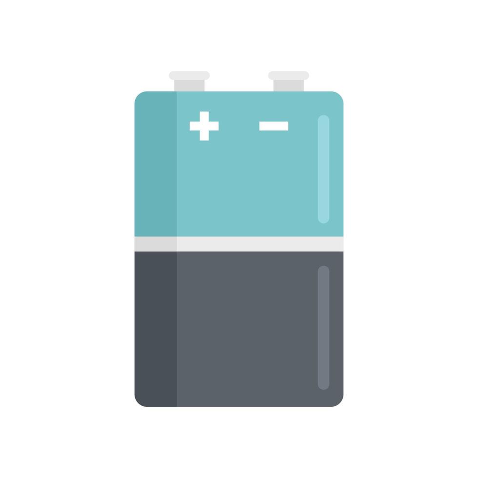 Battery charge icon flat vector. Energy full vector