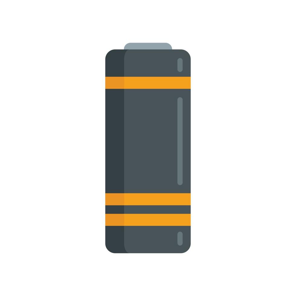 Battery life icon flat vector. Full energy vector