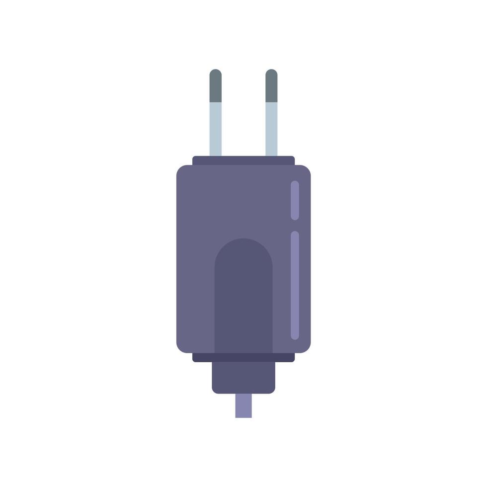 Smartphone charger icon flat vector. Battery charge vector